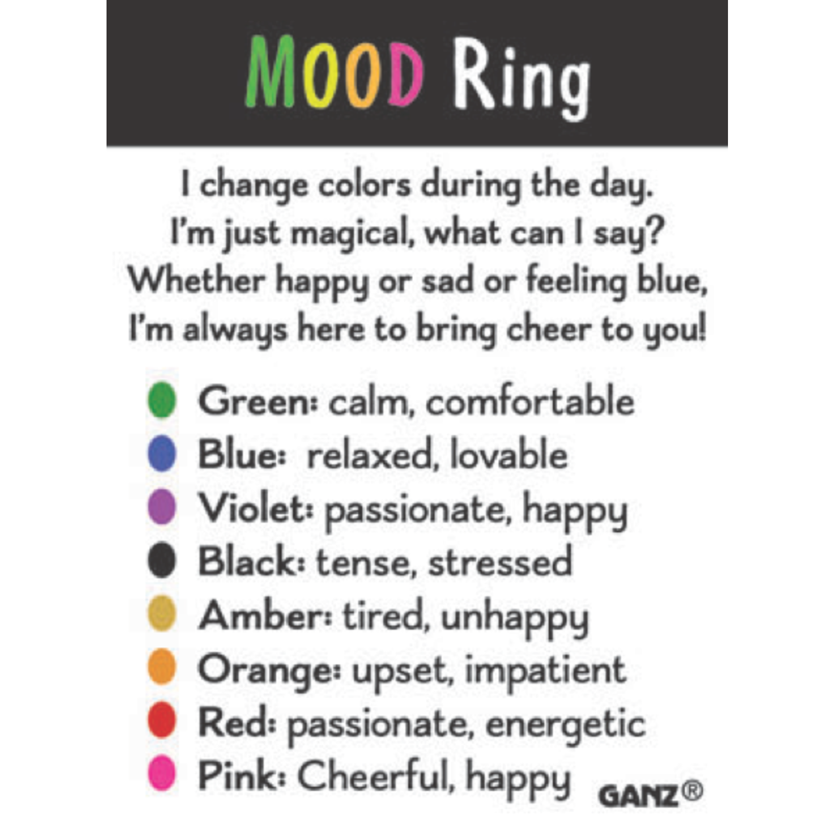 Ganz Ganz Mood Ring