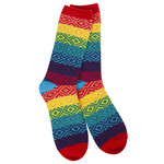World's Softest World’s Softest Socks Weekend Gem Crew Rainbow Multi