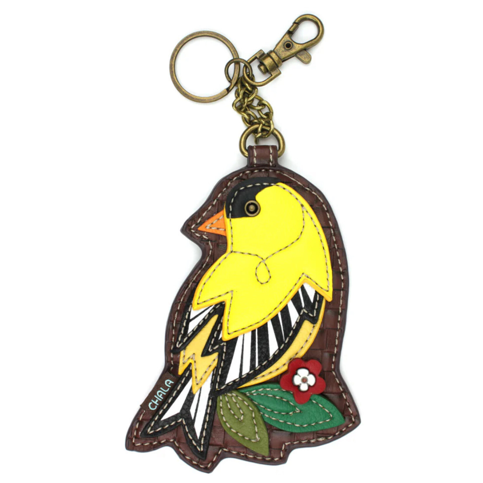 Chala Chala Key Fob/Coin Purse Gold Finch 806
