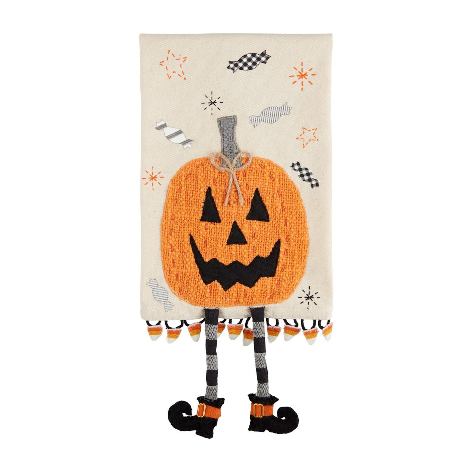 Mudpie Mudpie Dangle Leg Towel Pumpkin