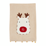 Mudpie Mudpie Jingle Bell Towel Deer