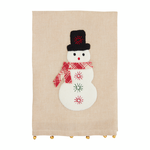 Mudpie Mudpie Jingle Bell Towel Snowman