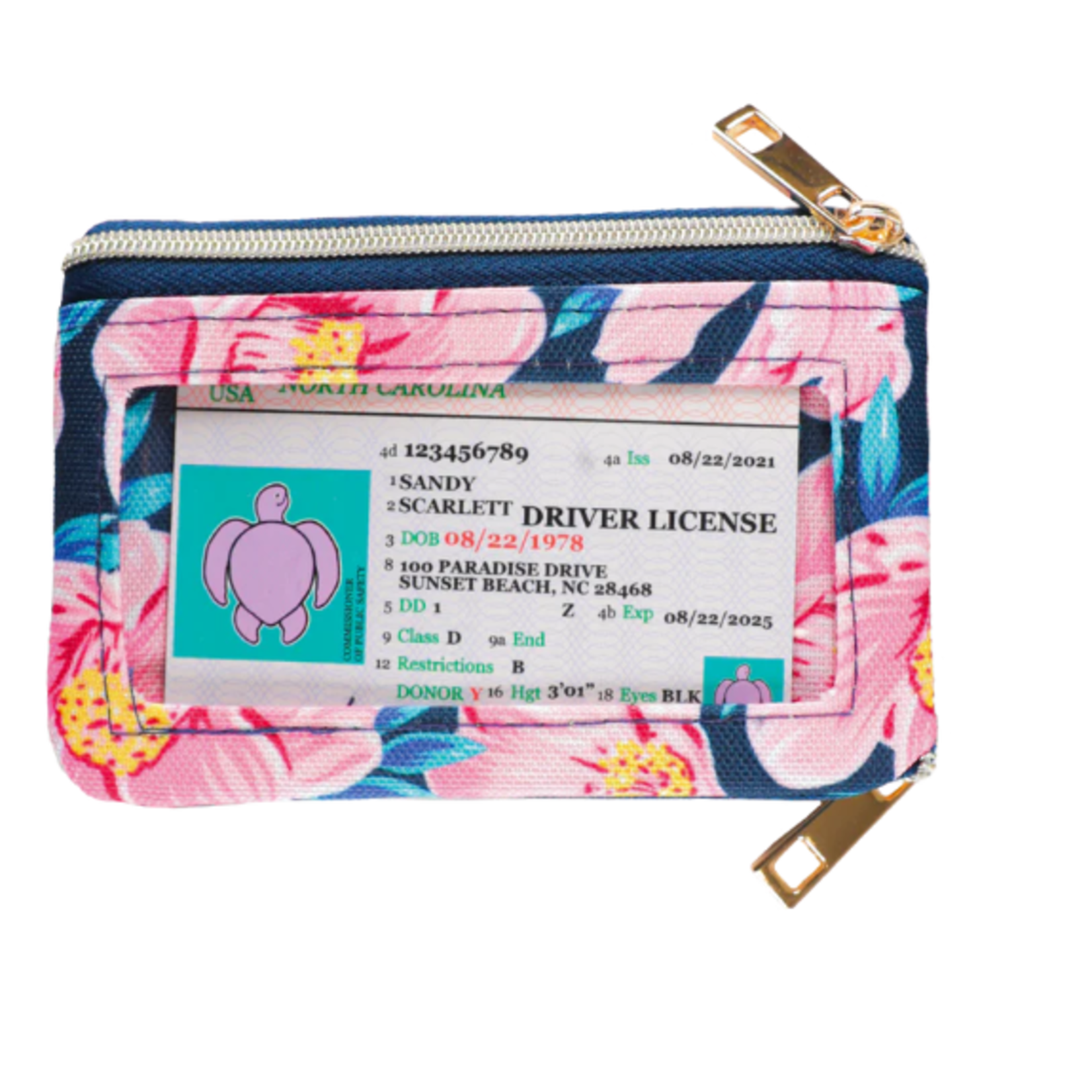 Simply Southern Simply Southern Zip Wallet Pink Bloom