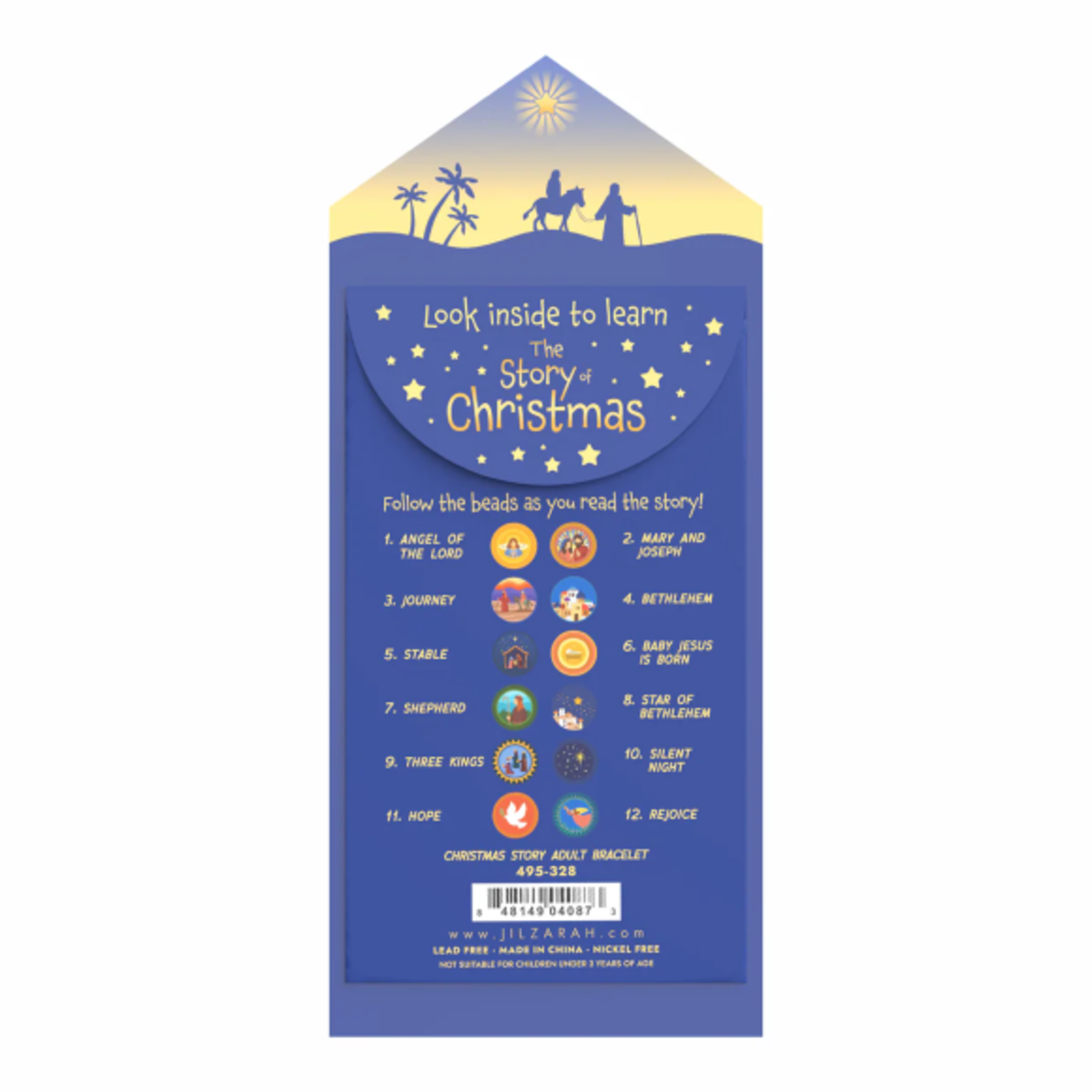 Jilzarah Jilzarah The Story of Christmas Adult Bracelet