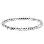 My Fun Colors My Fun Colors Fashion Fortunes 4mm Silver Bead Bracelet Small