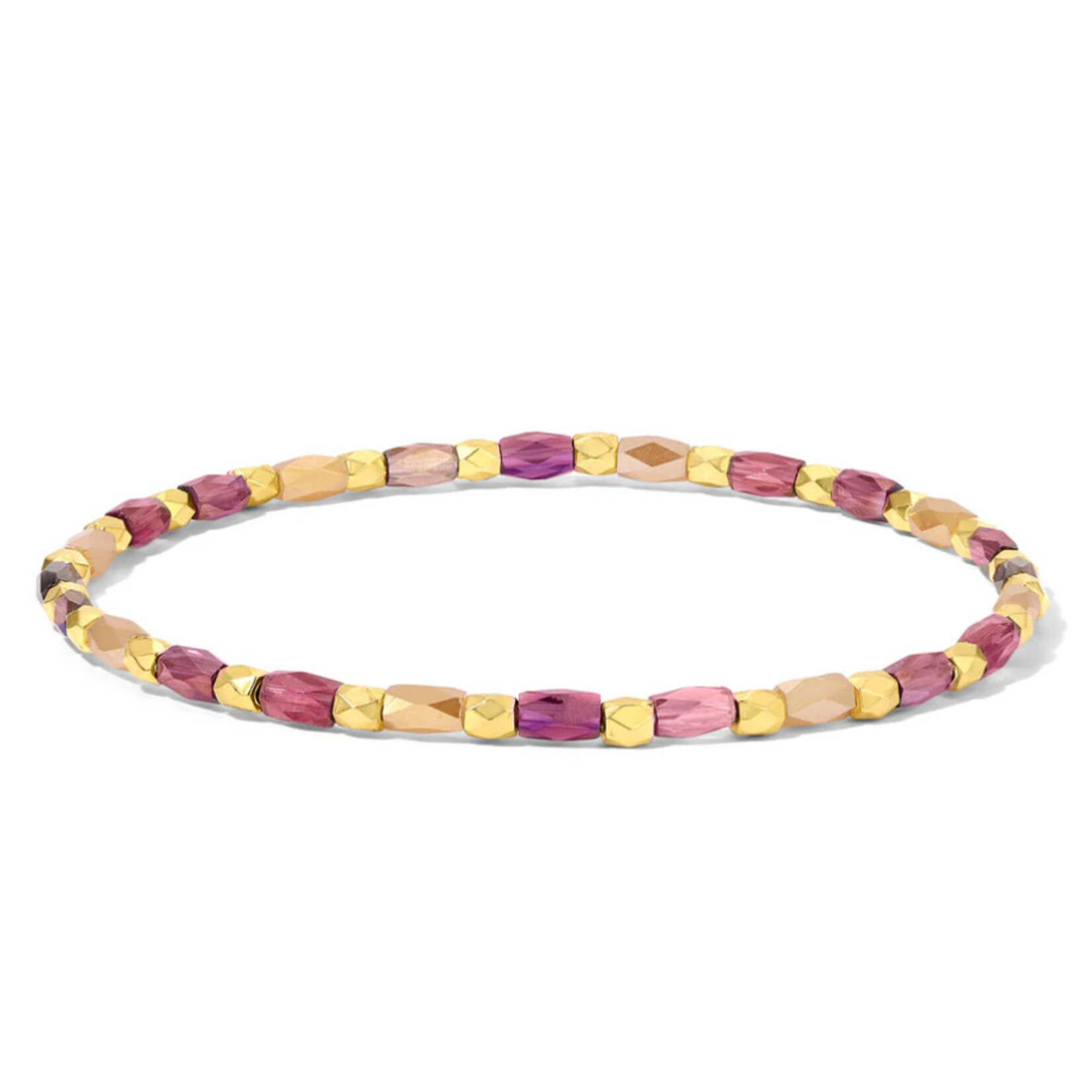 My Fun Colors My Fun Colors Stretch Bracelet Purple & Amber