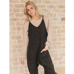 Simply Southern Simply Southern Knit Jumpsuit Charcoal
