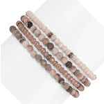 My Fun Colors My Fun Colors Spiritual Gemstone Bracelet Pink Zebra Jasper