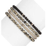 My Fun Colors My Fun Colors Spiritual Gemstone Bracelet Dalmatian