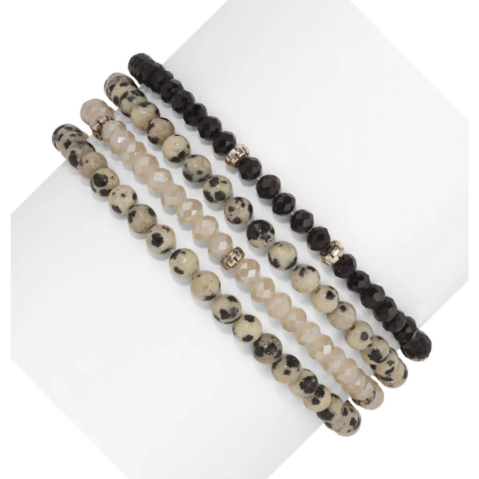 My Fun Colors My Fun Colors Spiritual Gemstone Bracelet Dalmatian