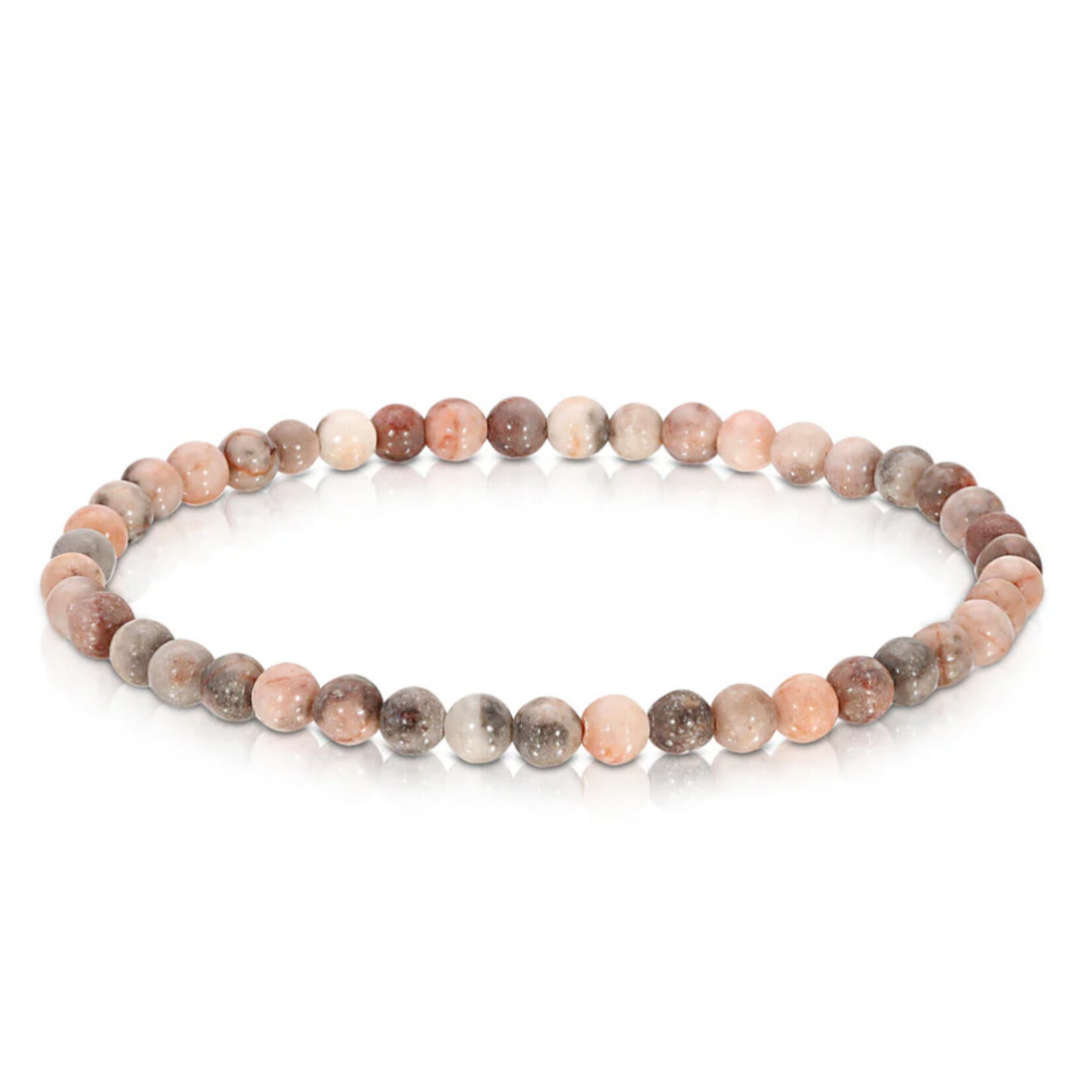 My Fun Colors My Fun Colors Mini Gemstone Bracelet Pink Zebra Jasper