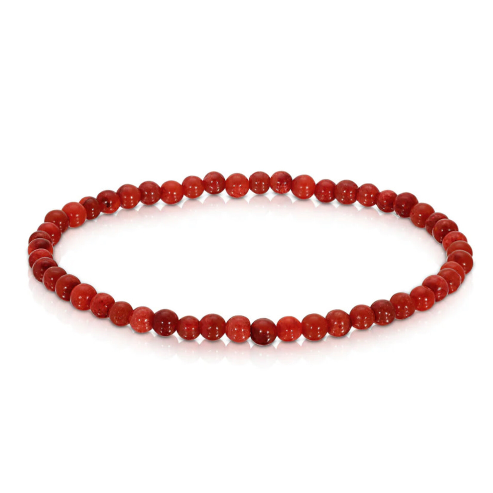My Fun Colors My Fun Colors Mini Gemstone Bracelet Red Bamboo Coral