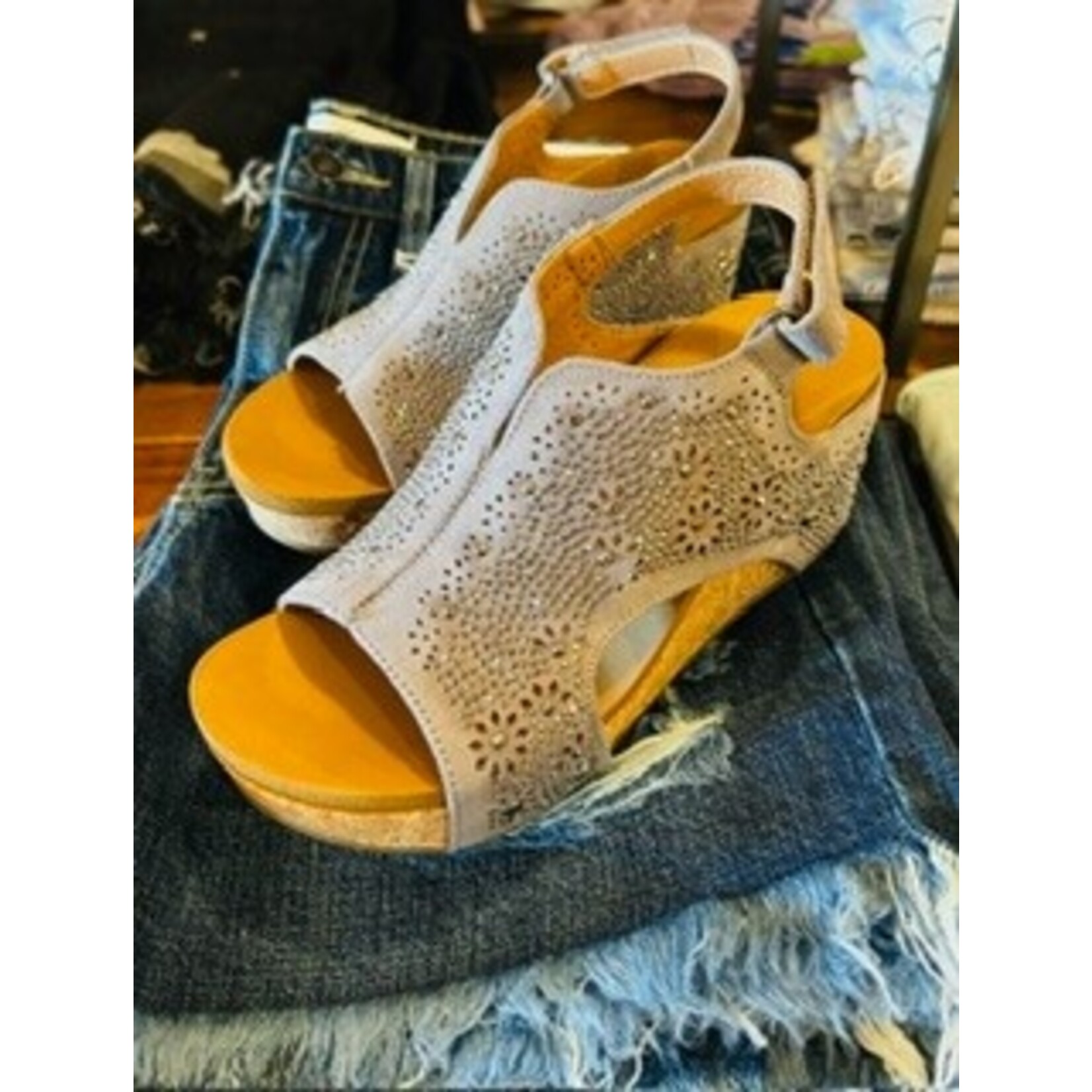 Very G Very G Starry Nights Wedge Grey