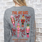 Simply Southern Simply Southern Long Sleeve Nutcracker Charcoal Heather