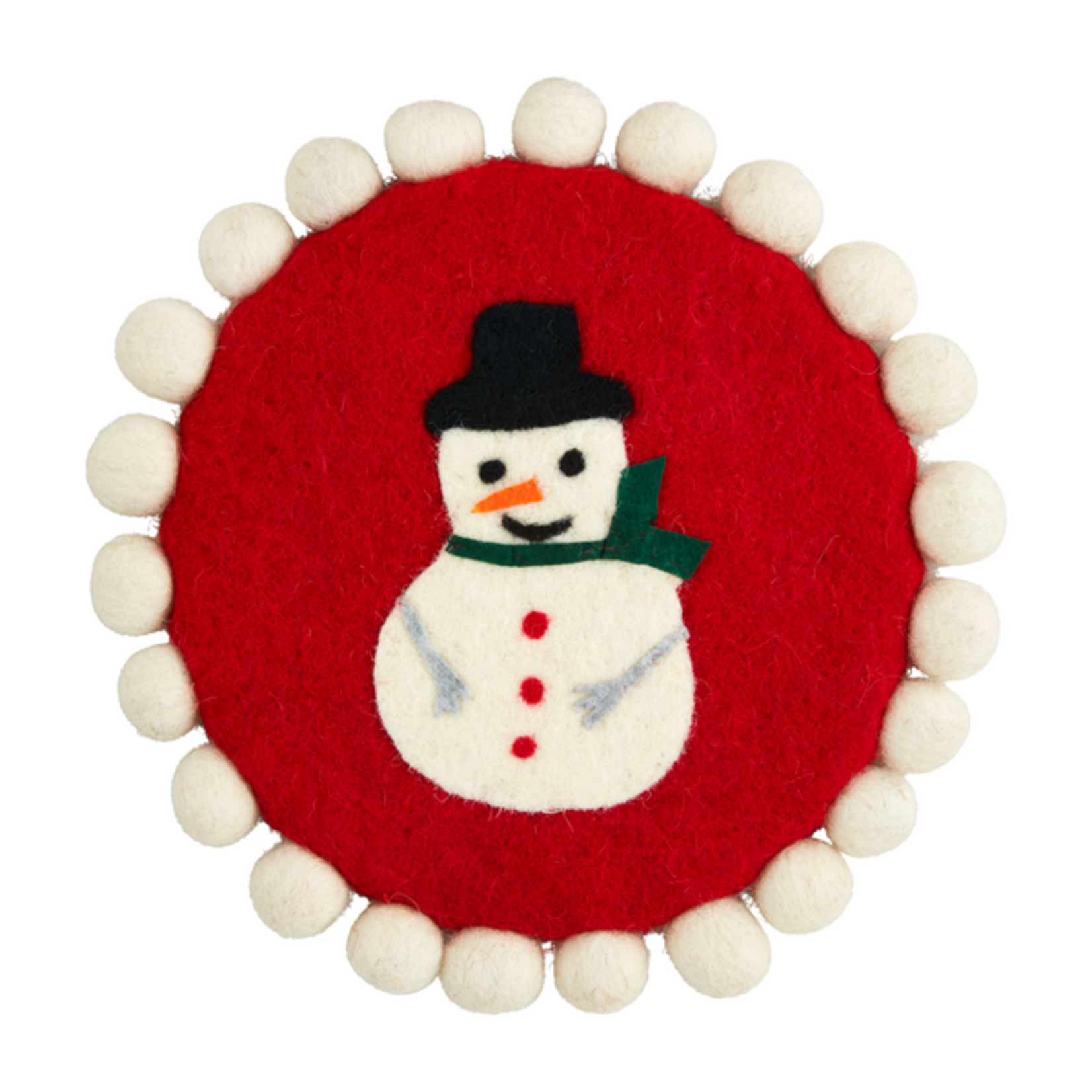 Mudpie Mudpie Pom Trivet Snowman