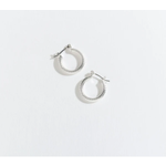 Howards Ear Sense Pattern Silver Hoop Earring