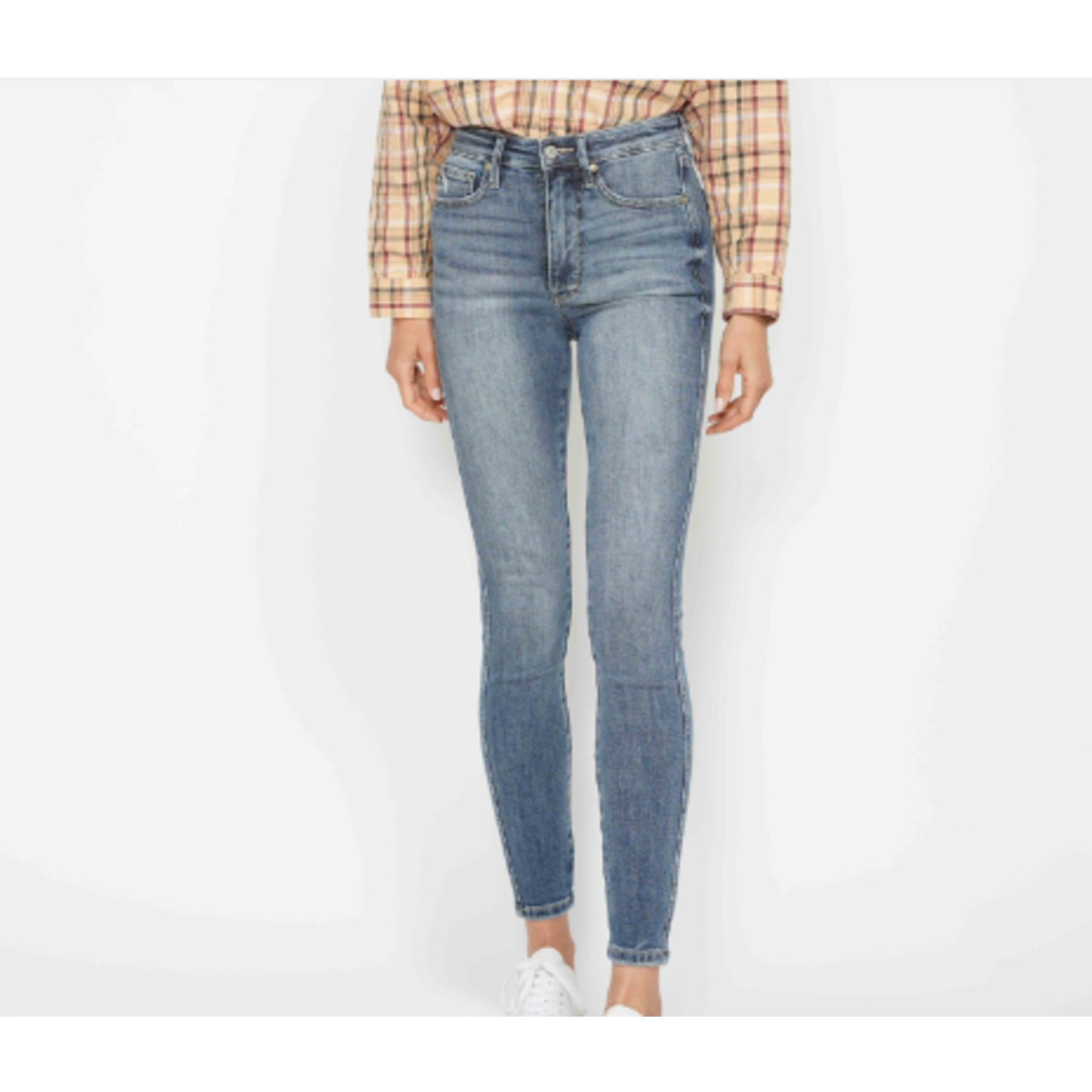 Judy Blue Judy Blue High Waist Tummy Control Contrast Wash Skinny 88767