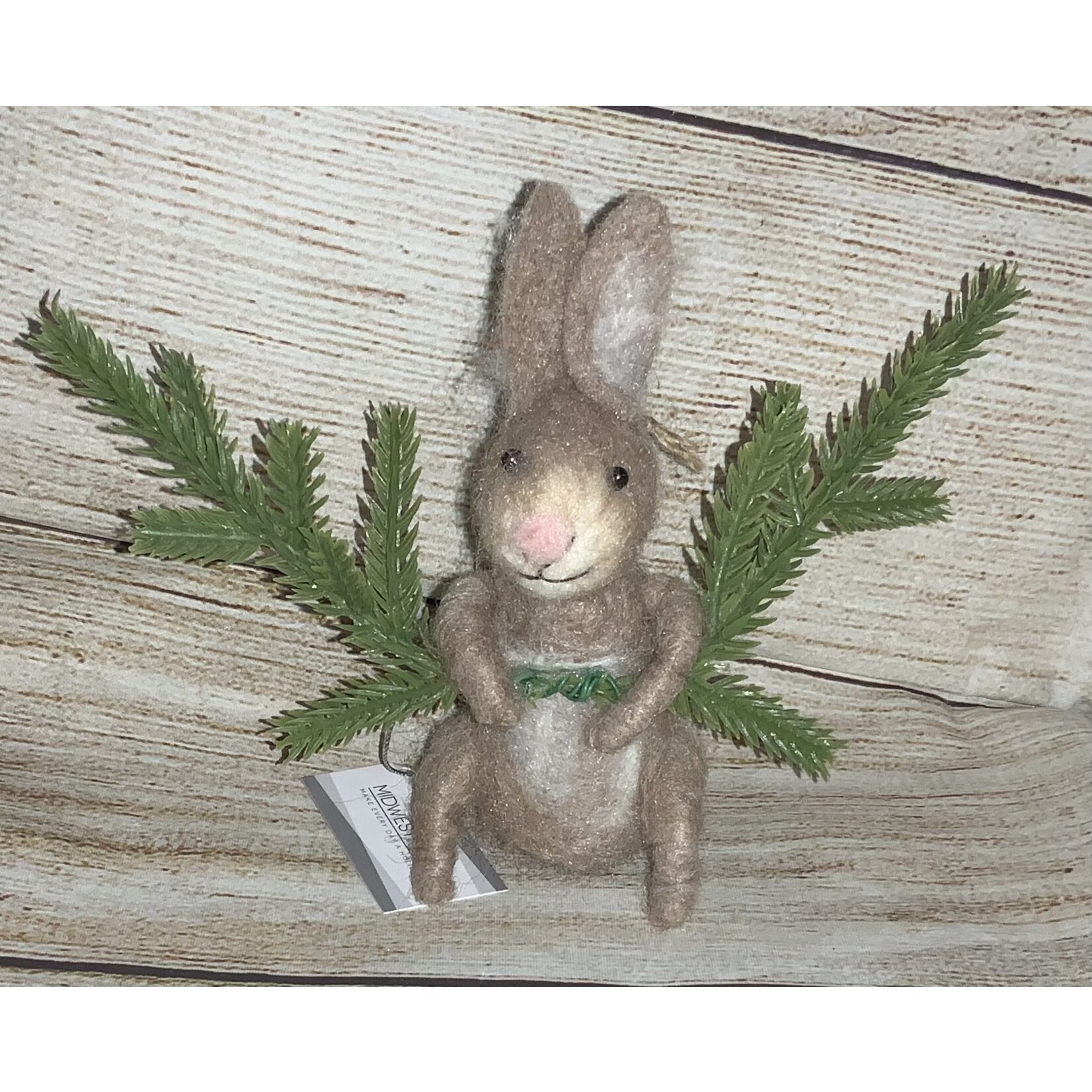 Ganz Ganz Woodland Felt Rabbit Ornament