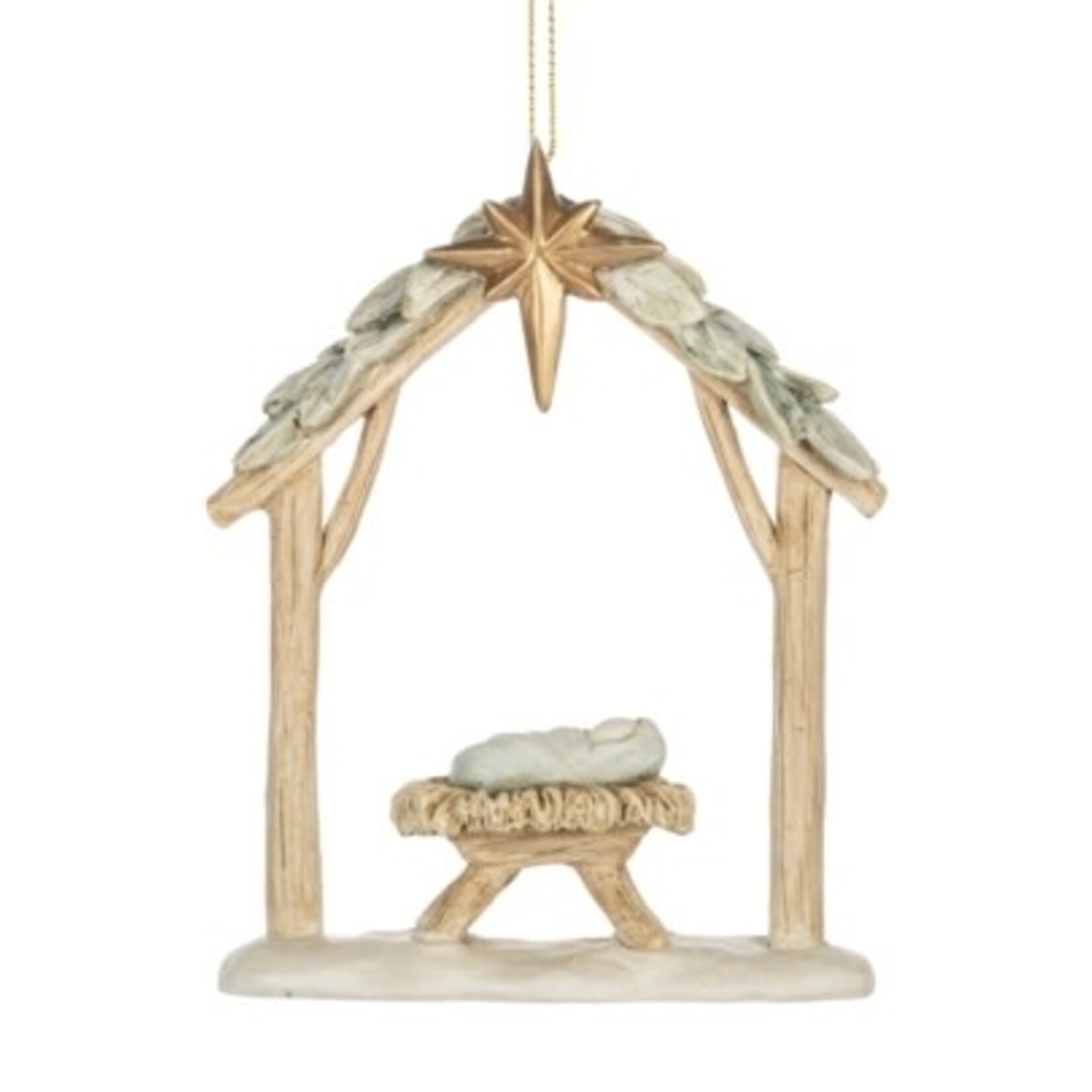 Ganz Baby Jesus in a Manger Ornament