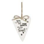 Ganz You Left Paw Prints On Our Hearts Ornament