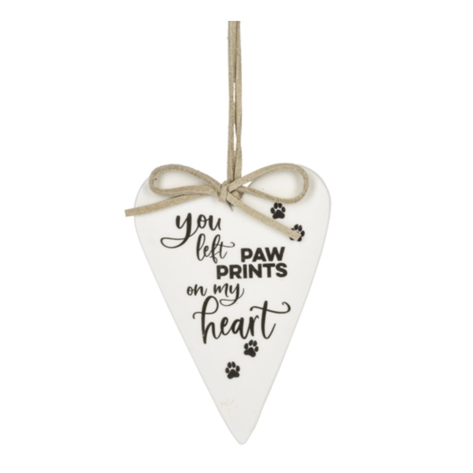 Ganz You Left Paw Prints On Our Hearts Ornament