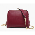 Jen & Co Jen & Co Kiva Snap Pouch Crossbody Merlot M2590