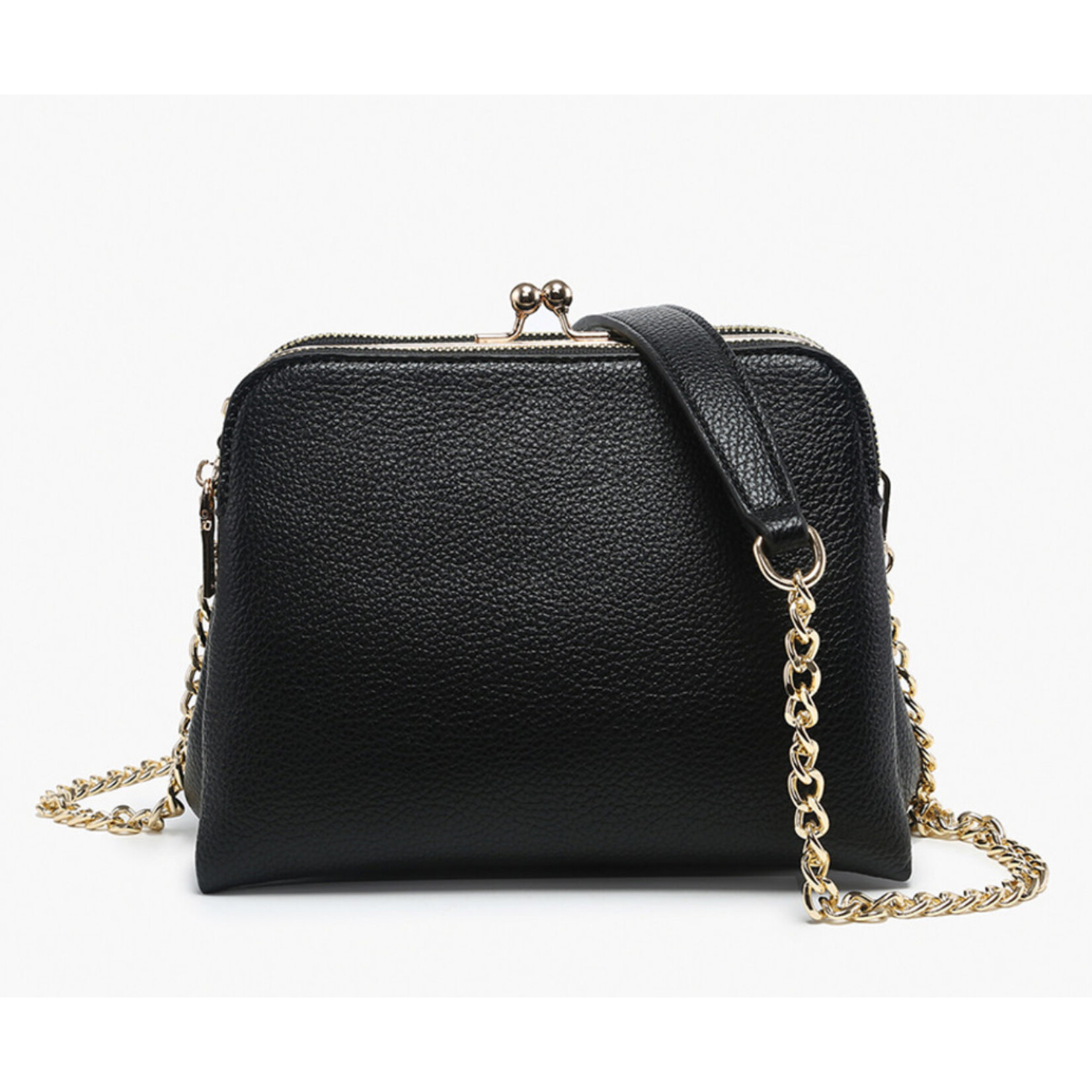 Jen & Co Jen & Co Kiva Snap Pouch Crossbody Black M2590