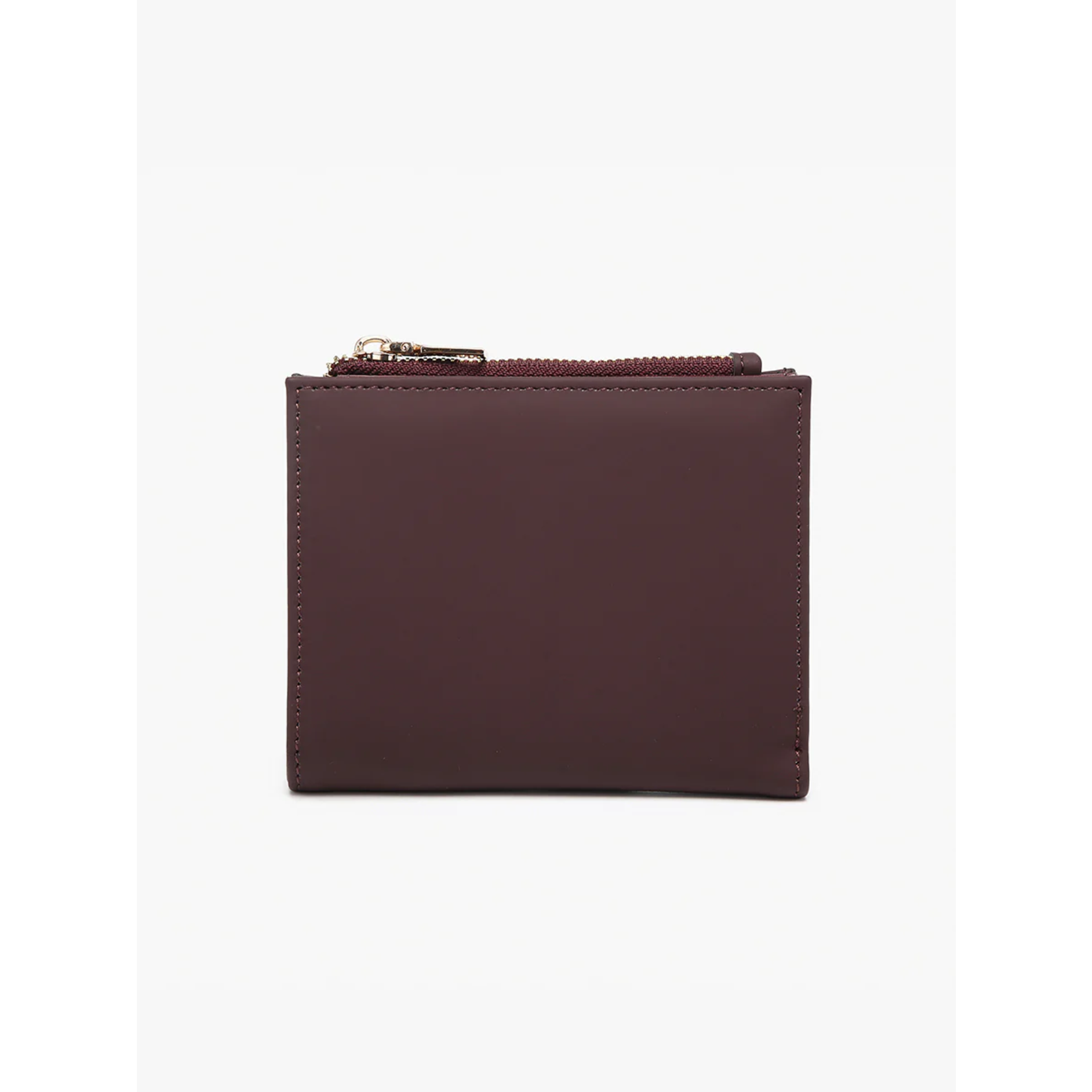 Jen & Co Jen & Co Alannah Zip Top Wallet Dark Plum WL2592