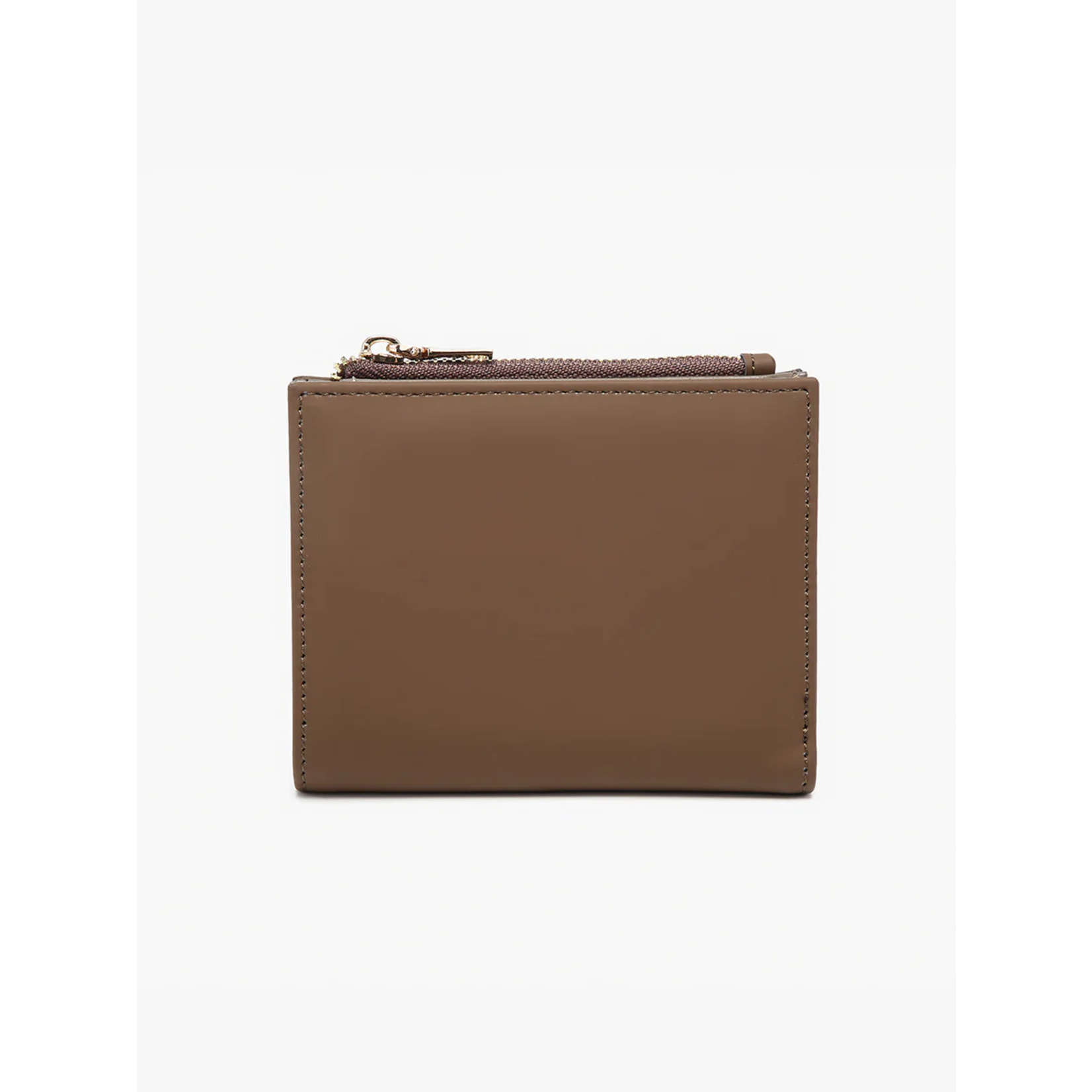 Jen & Co Jen & Co Alannah Zip Top Wallet Dark Brown WL2592