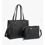 Jen & Co Jen & Co Betsy Crossbody Tote Black M2344