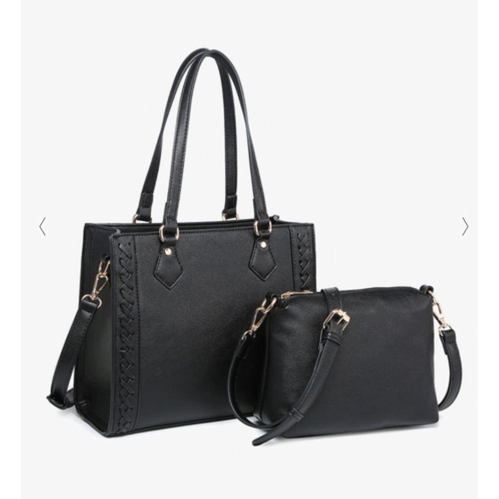 Jen & Co Jen & Co Betsy Crossbody Tote Black M2344