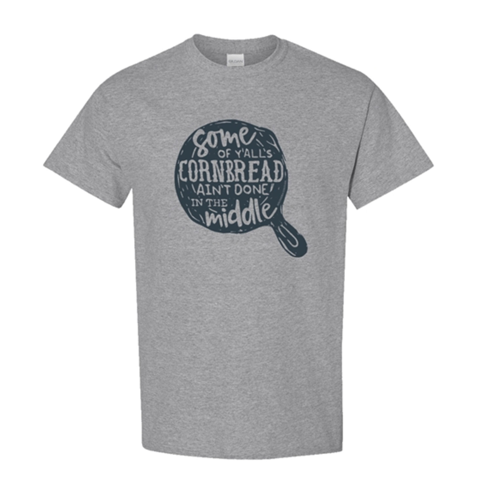 Southern Couture Southern Couture Soft Y'All's  Cornbread Tee Sport Grey 3XL
