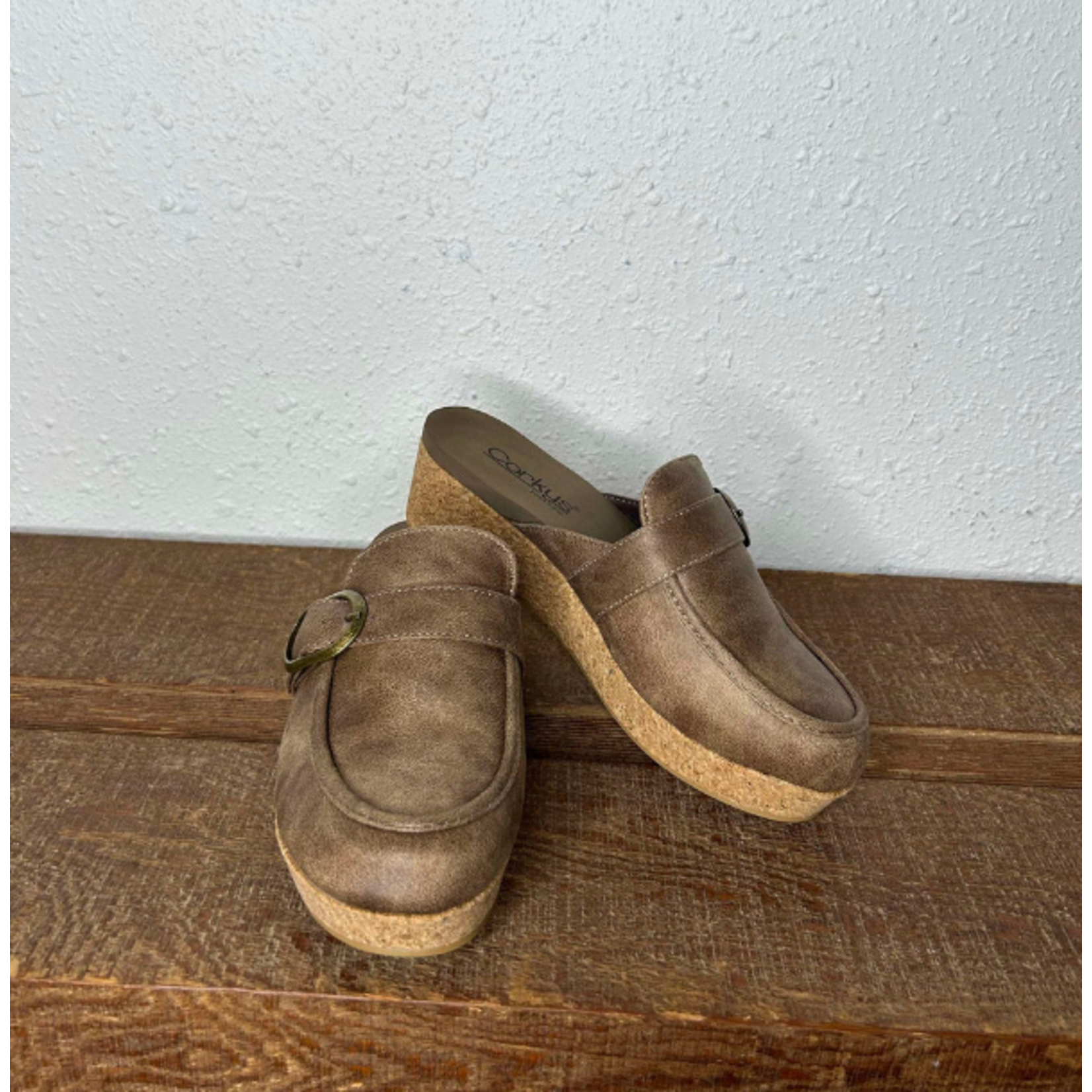 Corkys Corky's All Get Out Slip On Wedge Taupe