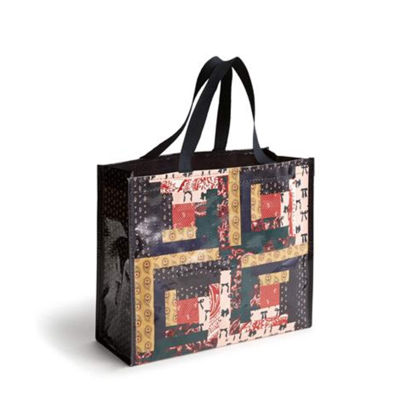 Vera Bradley Vera Bradley Square Market Tote Paisley Key Patchwork