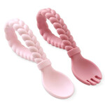 Itzy Ritzy Itzy Ritzy Sweetie Spoon & Fork Set Pink