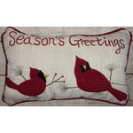 Melrose Holiday Cardinal Pillow Season’s Greetings