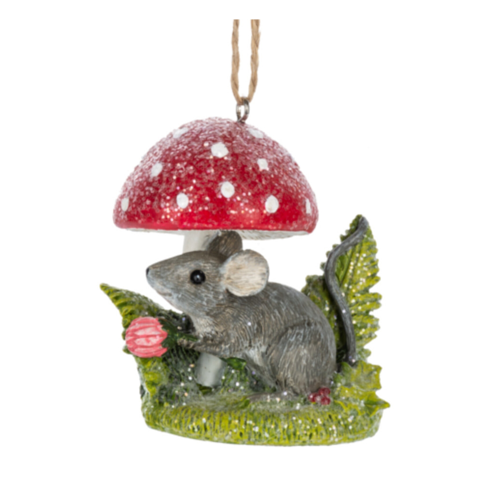 Ganz Ganz Mushroom & Mouse Ornament Style 1