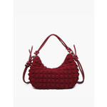 Jen & Co Jen & Co Nelly Quilted Puffy Shoulder Bag Wine M2514