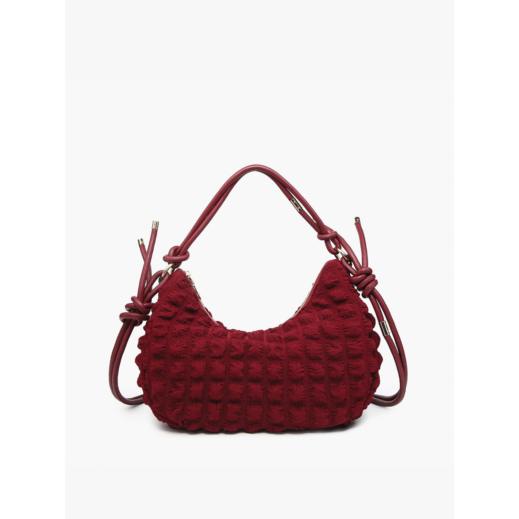 Jen & Co Jen & Co Nelly Quilted Puffy Shoulder Bag Wine M2514