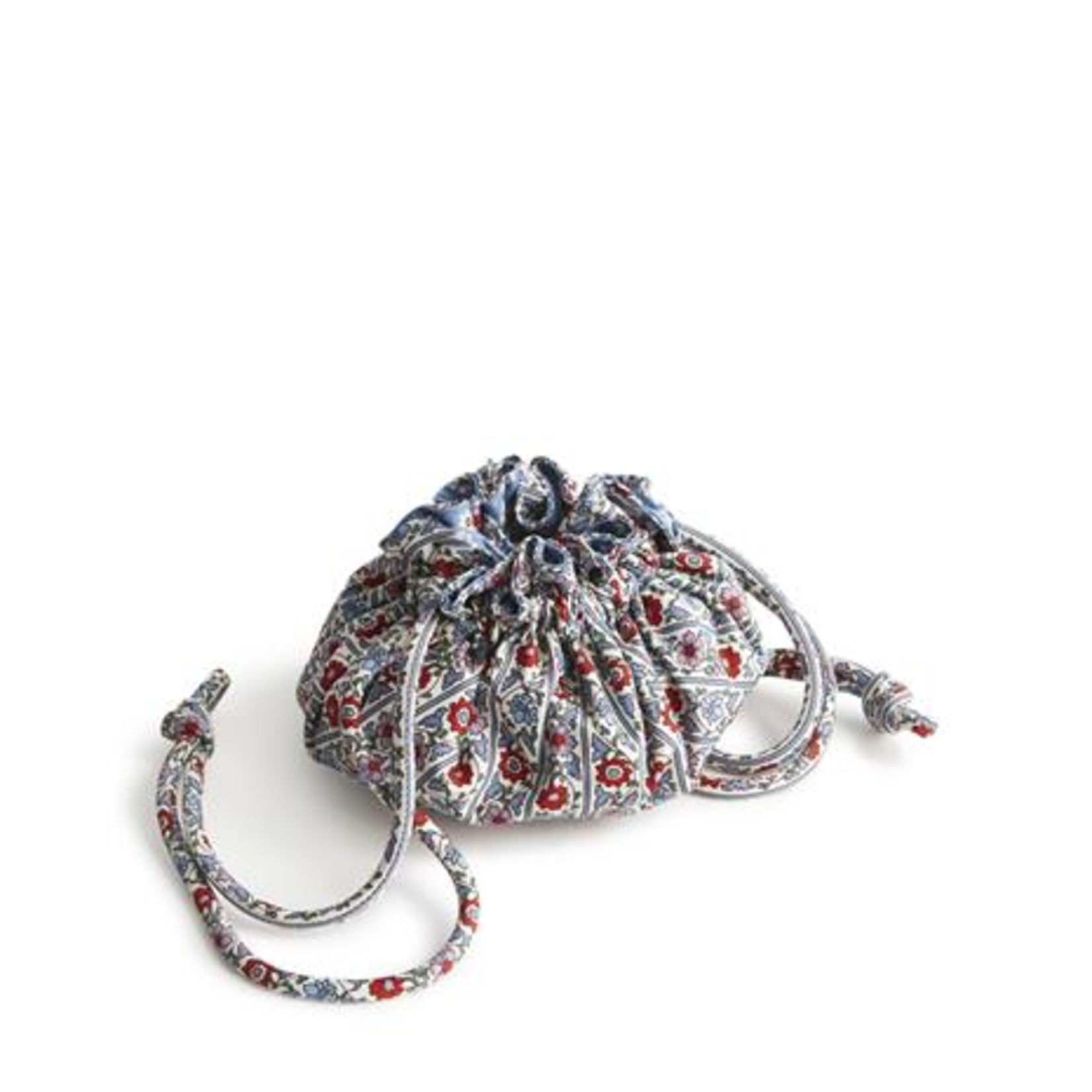 Vera Bradley Vera Bradley Drawstring Jewelry Bag Bias Mini Vines Ribbons