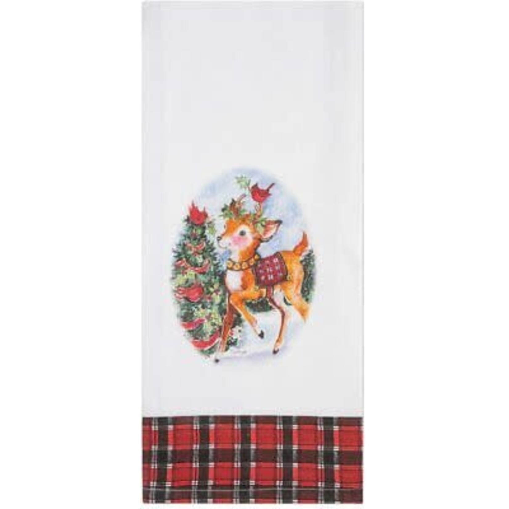 Brownlow Susan Winget Christmas Reindeer Tea Towel