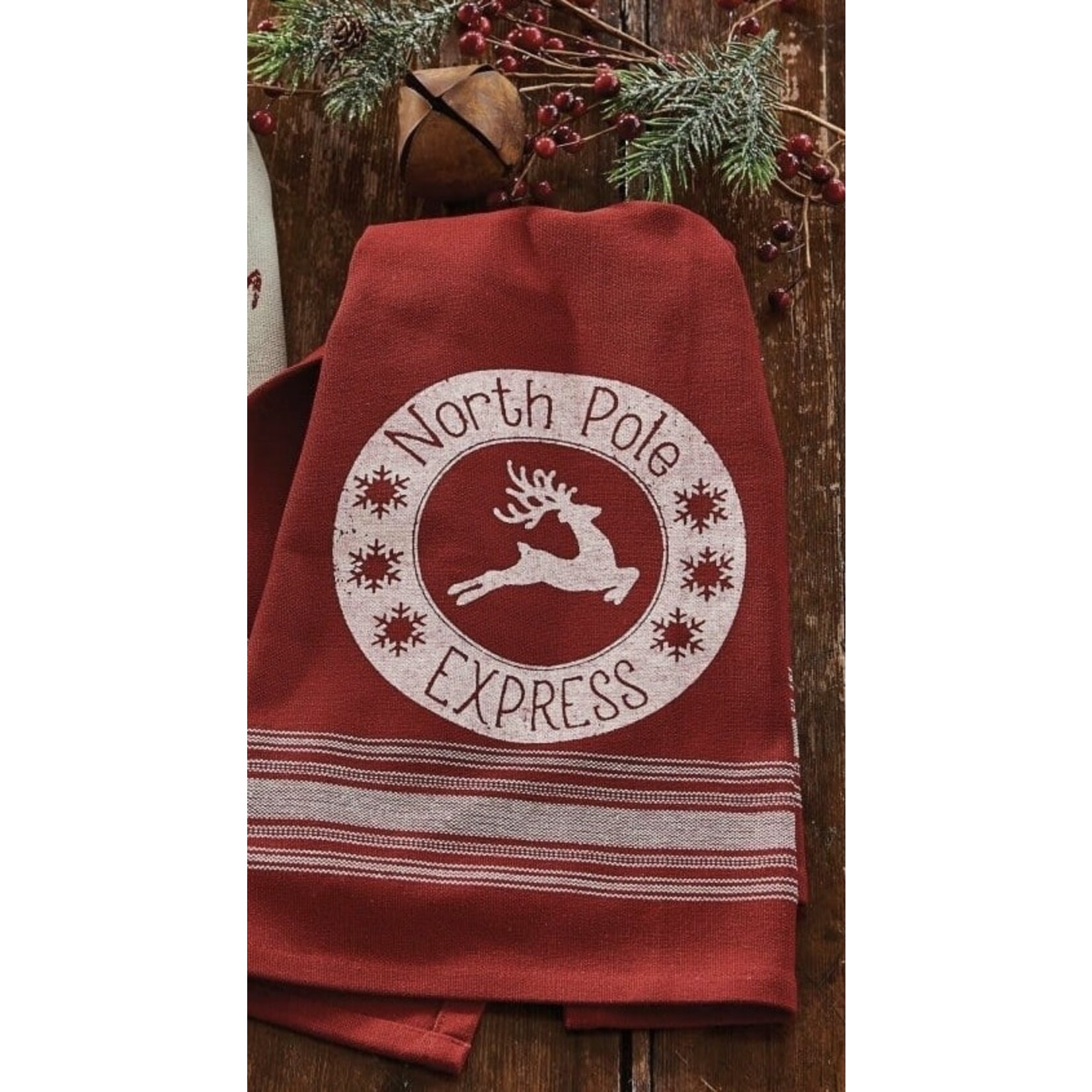 Park Designs North Pole Express Dishtowel