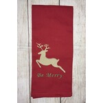 Park Designs Be Merry Reindeer Tea Towel