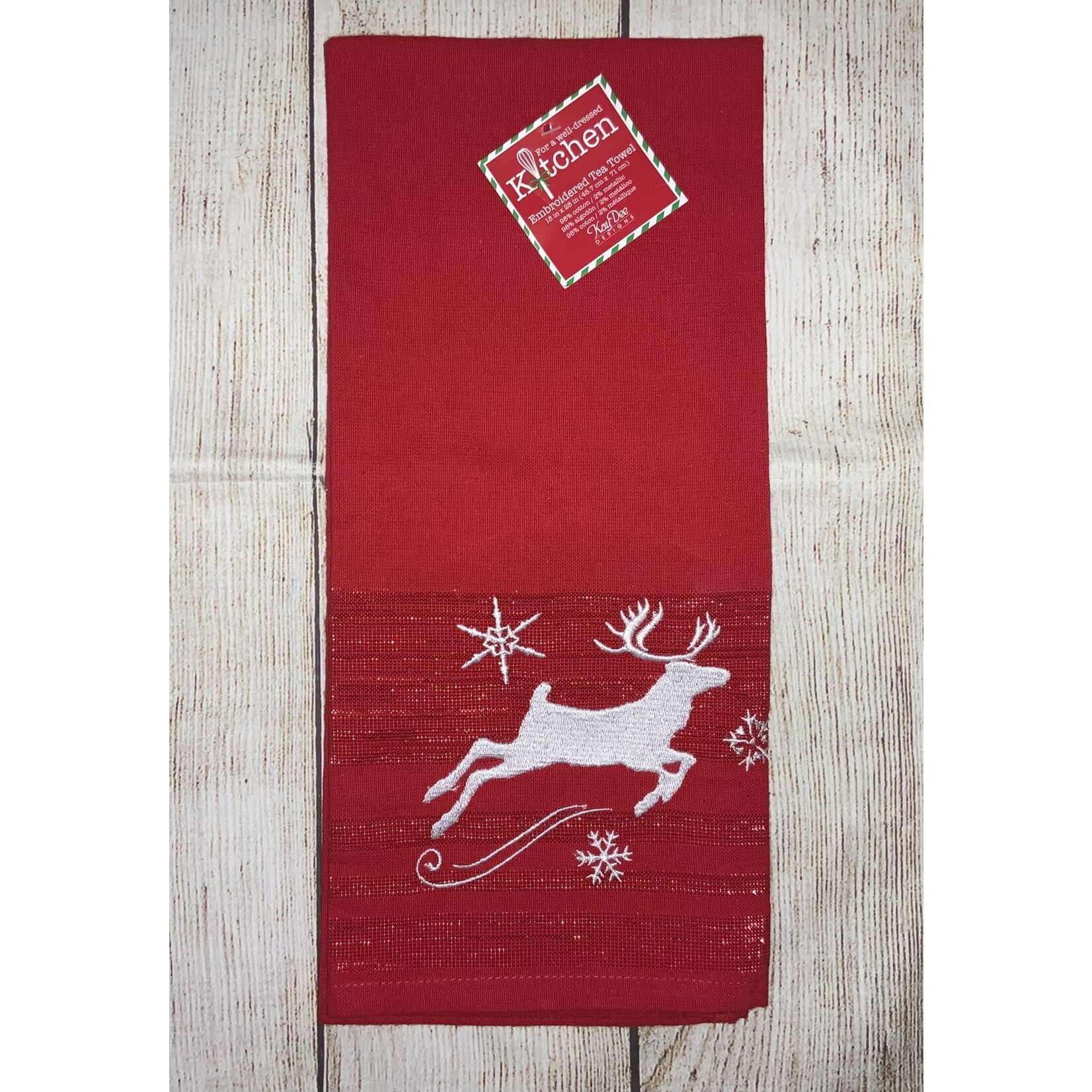 Kay Dee Designs Kay Dee Designs Winter Sparkle Reindeer Tea Towel