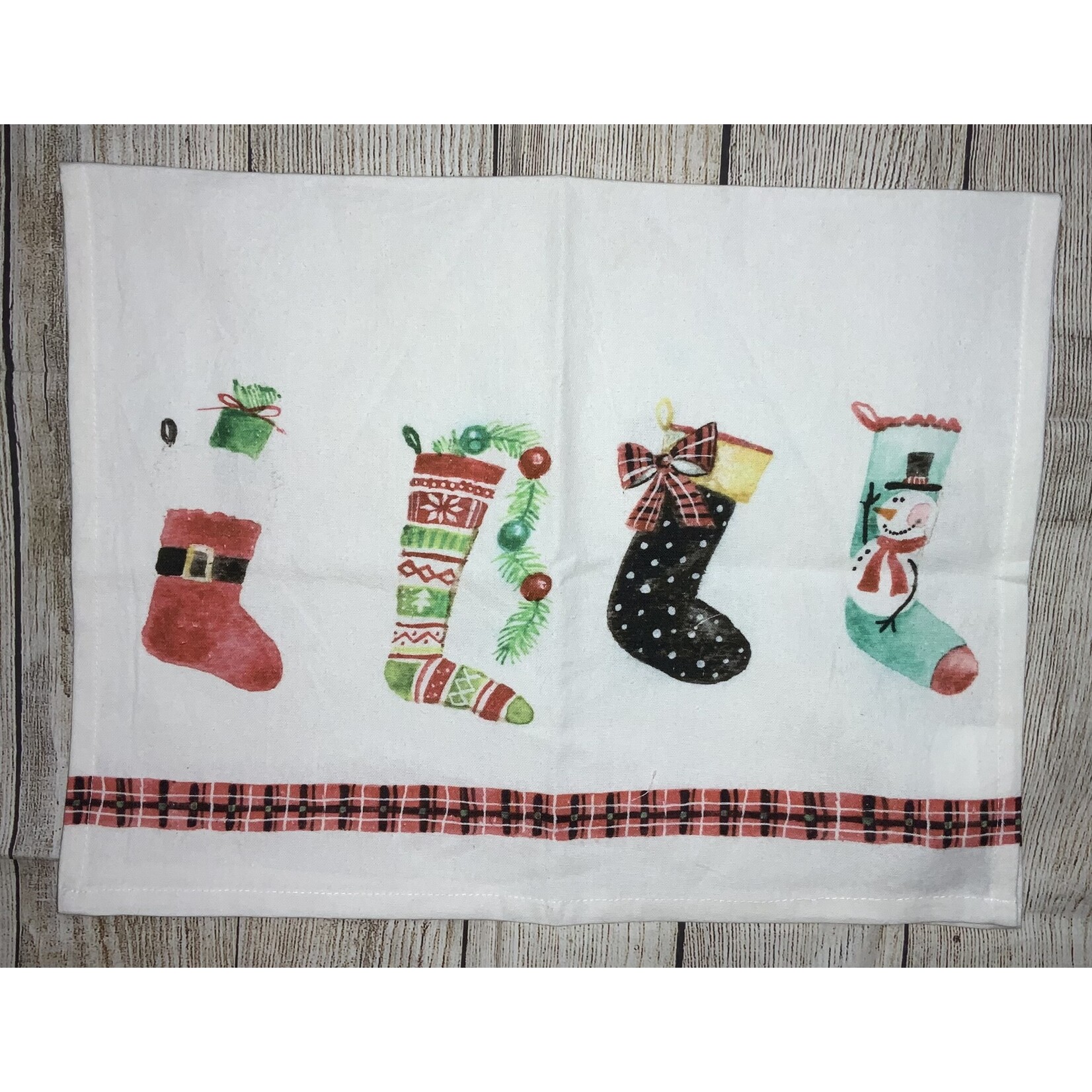 Creative Co-op Christmas Stocking Towel