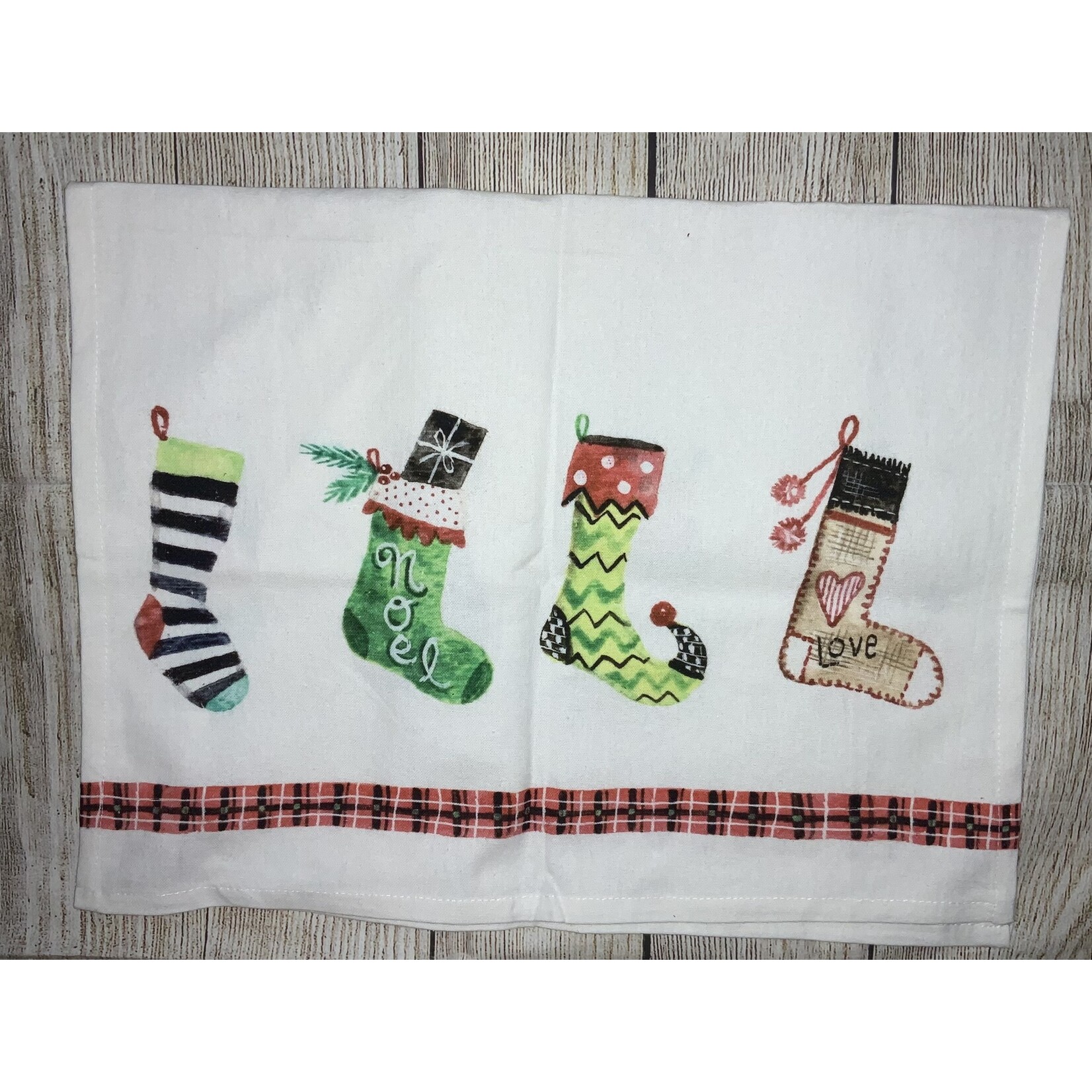 Creative Co-op Christmas Stocking Towel