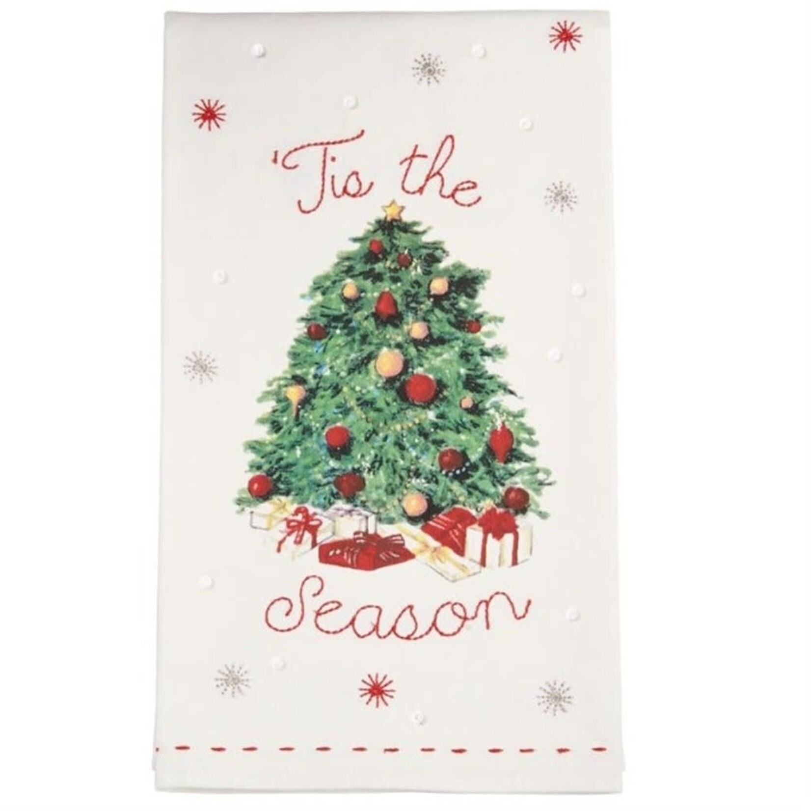 Mudpie Mudpie Tree Vintage Towel Tis the Season