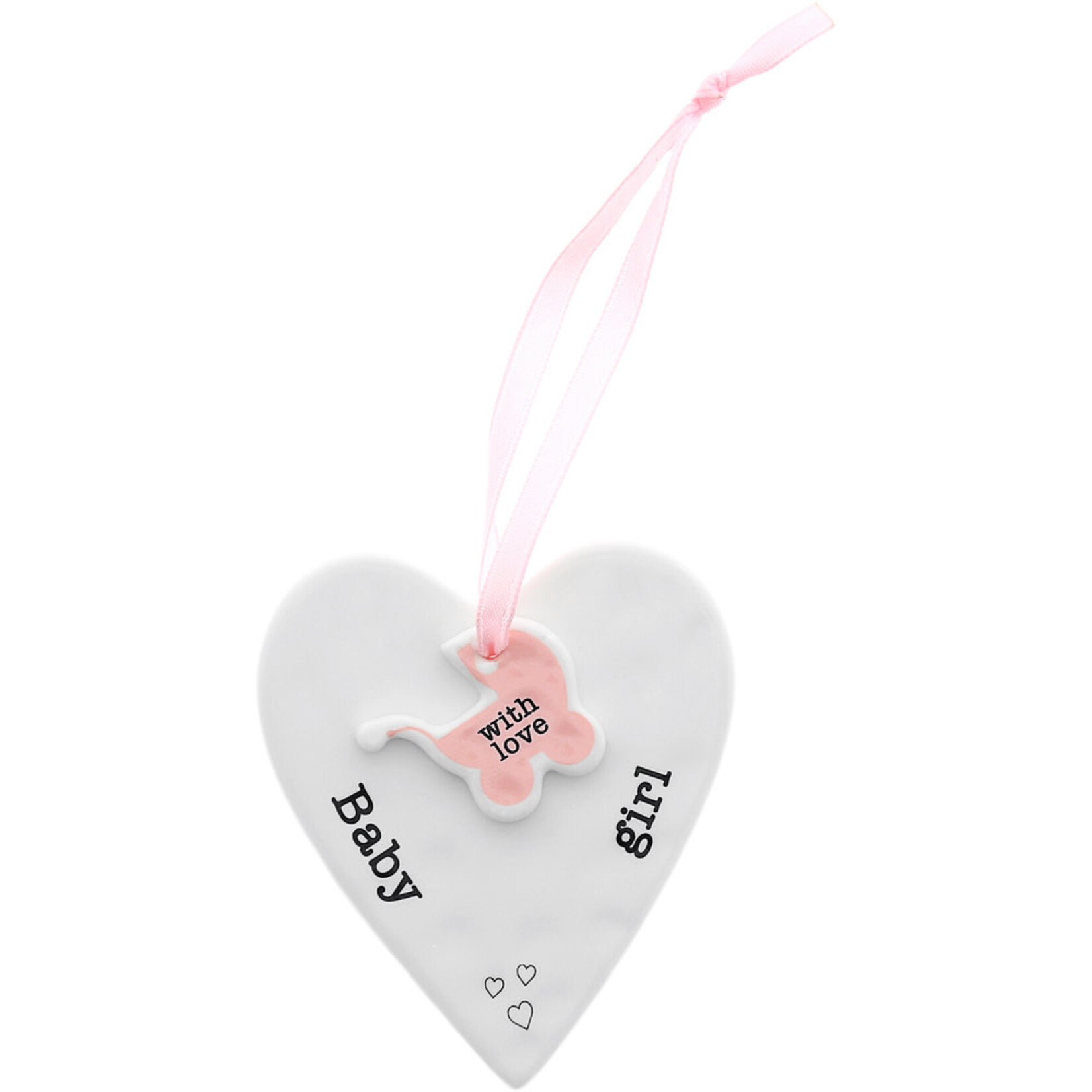 Pavilion Pavilion Ceramic Keepsake Heart Baby Girl