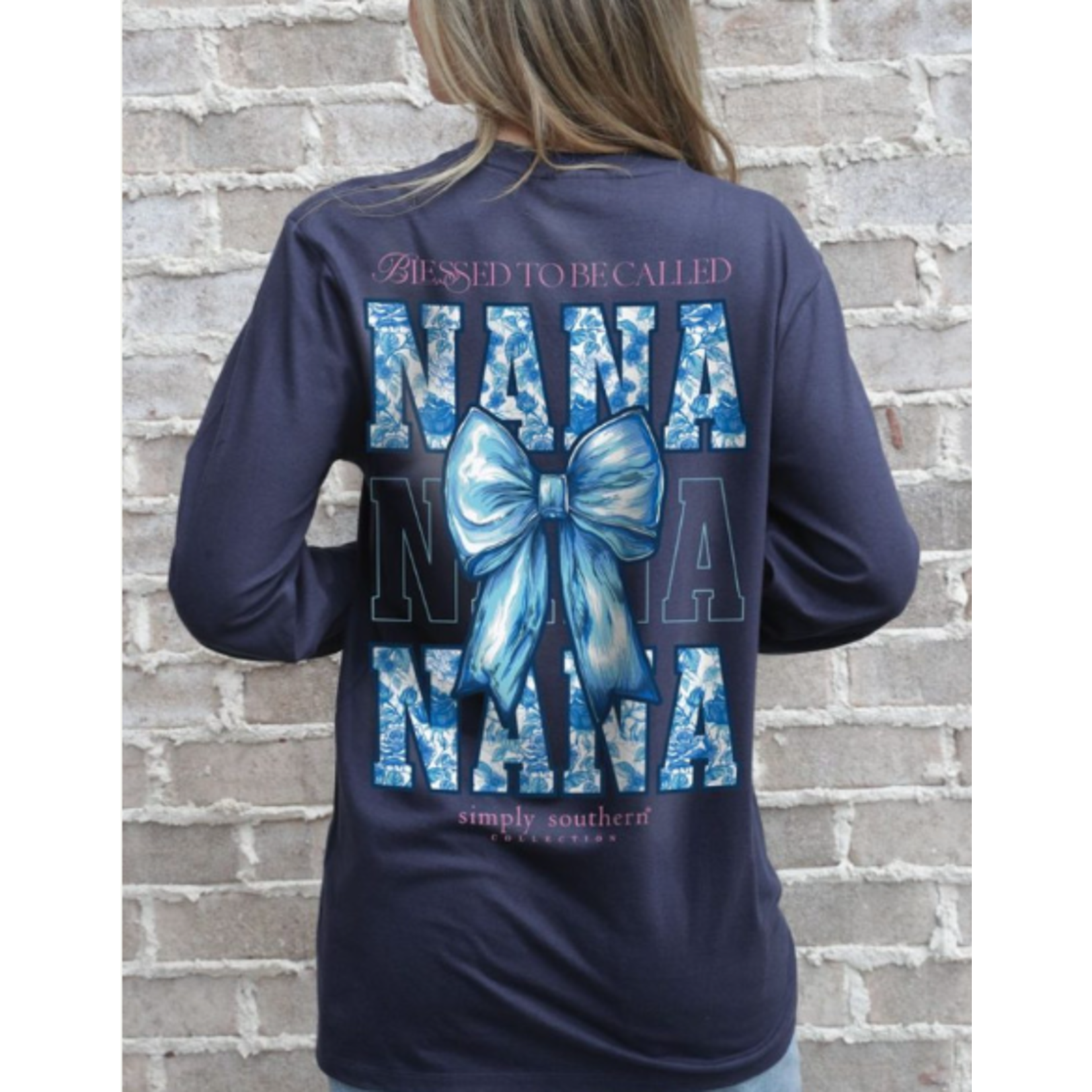 Simply Southern Simply Southern Blessed Nana Long Sleeve Tee Mirage XL