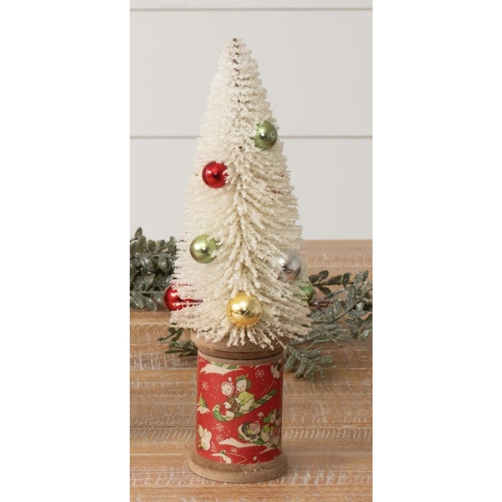 Audrey’s Audrey’s Vintage Spool Christmas Tree Snowmen (Medium)